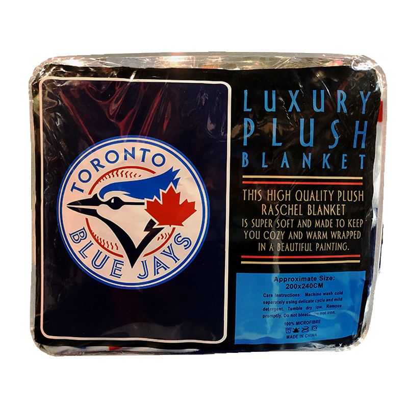 Toronto Blue Jays Luxury Queen Plush Blanket