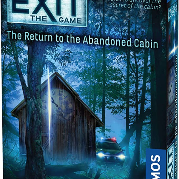 EXIT: The Return to The Abandoned Cabin | EXIT: The Game - A Kosmos Game | Family-Friendly, Card-Based at-Home Escape Room Experience | Collaborative Game | for 1 to 4 Players, Ages 12+