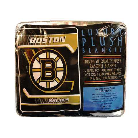 "Boston Bruins" Luxury Queen Plush Blanket