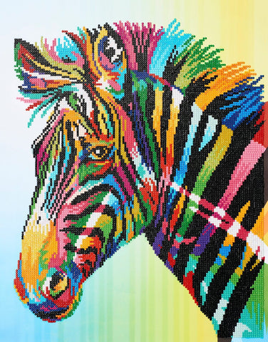 Colorful Zebra - Diamond Dotz
