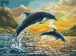 Dolphin Sunset - Diamond Dotz