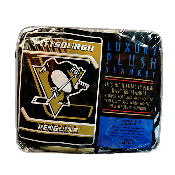 "Pittsburgh Penguins" Luxury Queen Plush Blanket