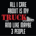 Care About Truck - One Liner T-Shirt