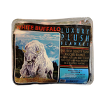 "White Bufffalo" Luxury Queen Plush Blanket