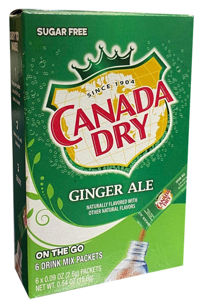 Canada Dry Ginger Ale Sugar Free (6 pockets)