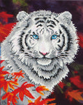 White Tiger in Autumn - Diamond Dotz